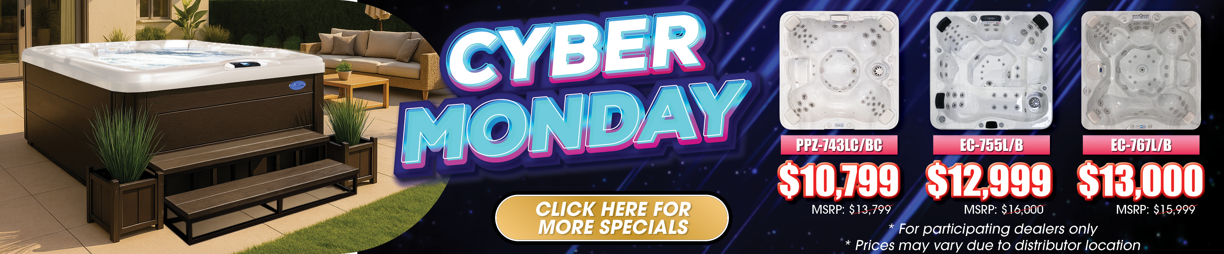 Calspas hot tub being used in a family setting - Leesburg